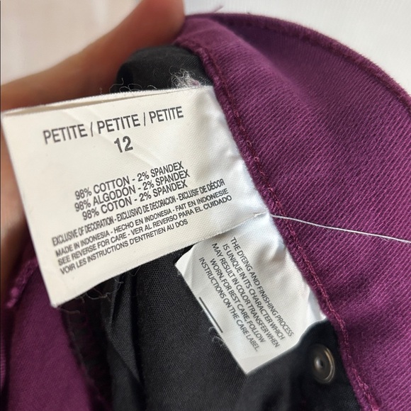 NWOT Gloria Vanderbilt “Amanda” cotton stretch straight leg pants - Picture 9 of 9